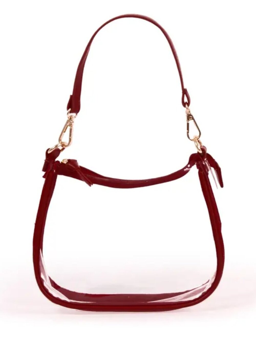 Clara Clear Purse by Dresden Maroon